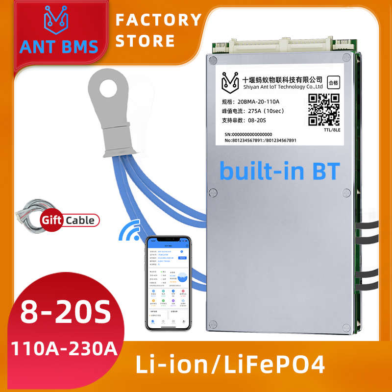 Smart Bms 72V 20S 150A Bluetooth - ANT Smart Balance BMS 8S-20S со