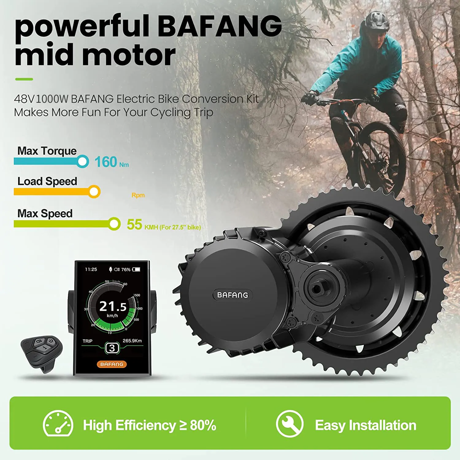 Bafang M615 MM G320.1000 UART  – обзор и цена Bafang Bbshd 1000W Conversion Kit