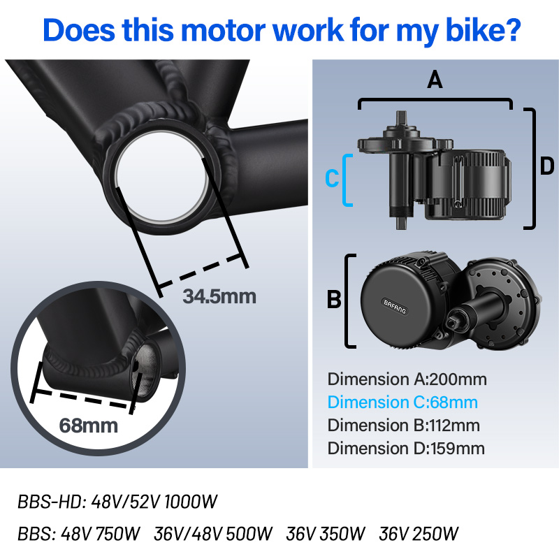 BAFANG BBSHD BBS01 BBS02B BBS0 – обзор и цена Bafang Bbshd 1000W Conversion Kit