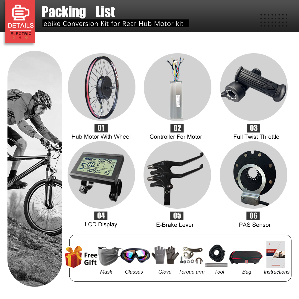 Комплект для переоборудования  – обзор и цена Ebike Conversion Kit 72V 3000W