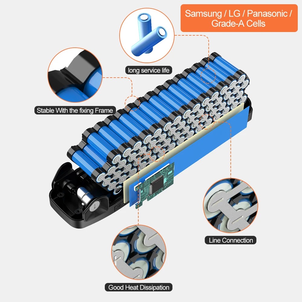 Аккумулятор для электровелосип – обзор и цена Ebike Battery 48V 20Ah Hailong